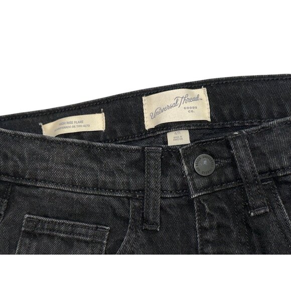 Universal Thread Womens High Waisted Flare Jeans Size 4 NWT Black - Picture 3 of 6